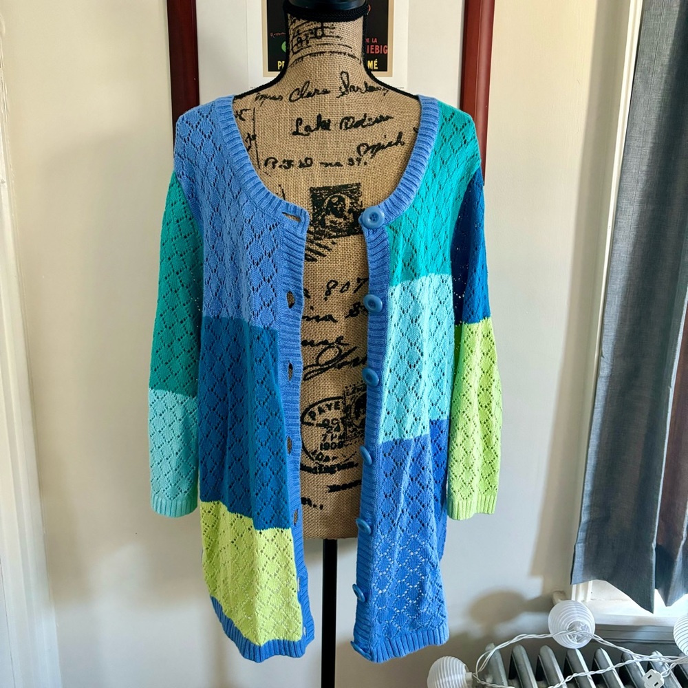 Colorblock knit sweater - Picture 3 of 5